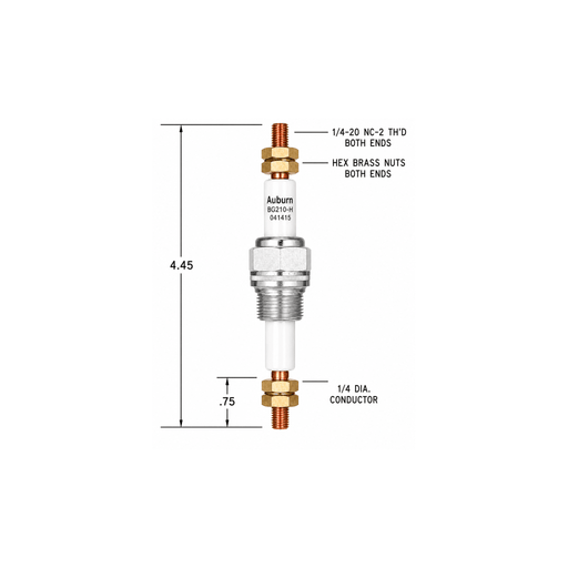 Auburn Electric Feed Through BG-210-1H - The Heat Treat Shop