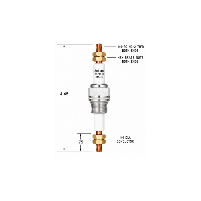 Auburn Electric Feed Through BG-210-1H - The Heat Treat Shop