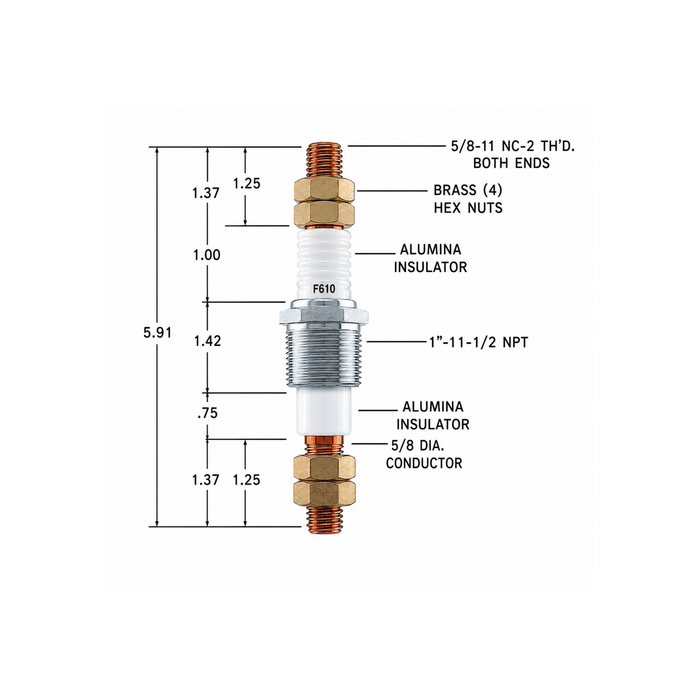 Auburn Electric Feed Through BG-610 - The Heat Treat Shop