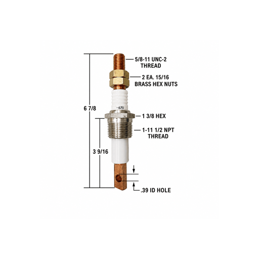 Auburn Electric Feed Through F-670-1 - The Heat Treat Shop