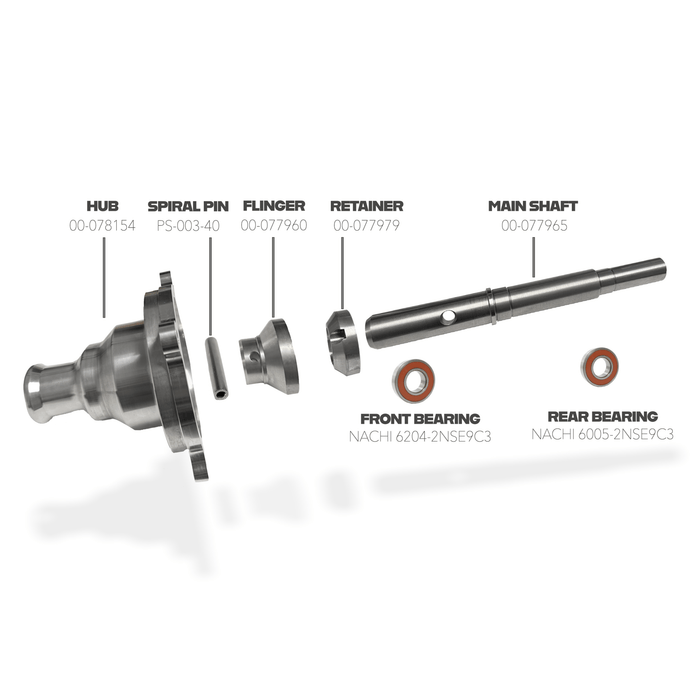 CNC Aluminum Machined Drive Hub and Liner Assembly - 00 - 078154 - The Heat Treat Shop