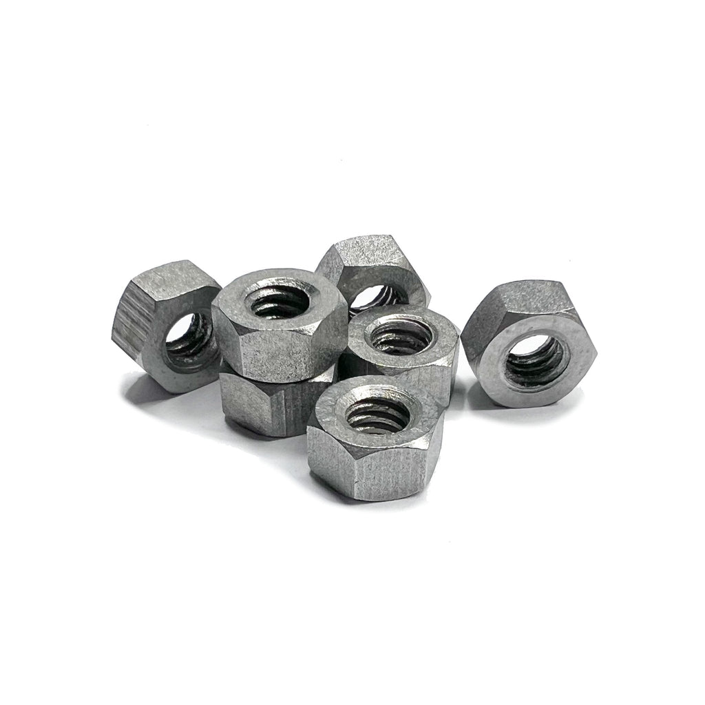 Molybdenum (Moly) 1/4-20 Hex Nuts - Pack Of 10, High-Temperature & Corrosion Resistant