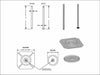 Refractory Anchors RA-32 Speed Clip, Cd Pin Double Pointed Nail - The Heat Treat Shop