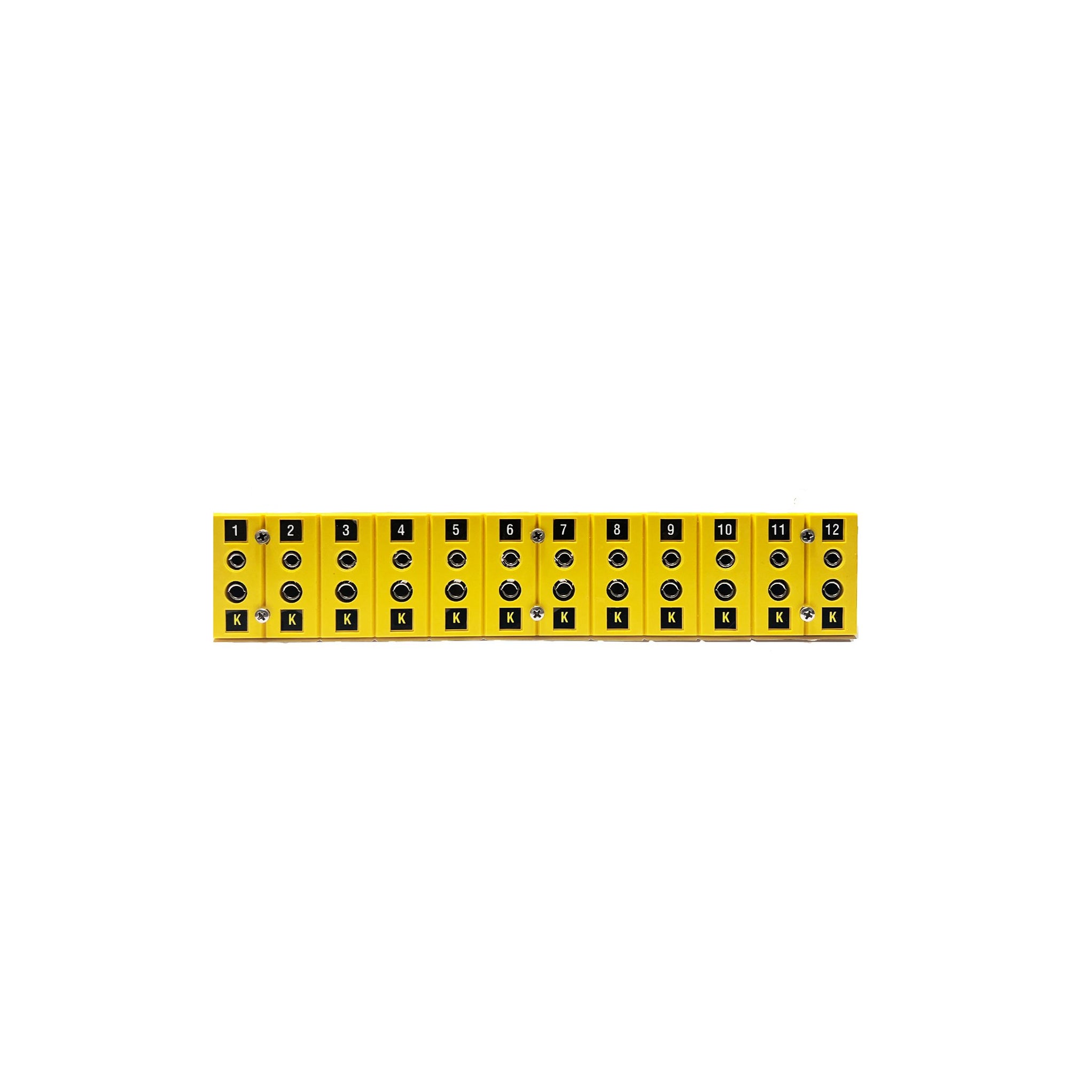 Low Temp Type K Thermocouple Strip Panel (Yellow) — The Heat Treat Shop