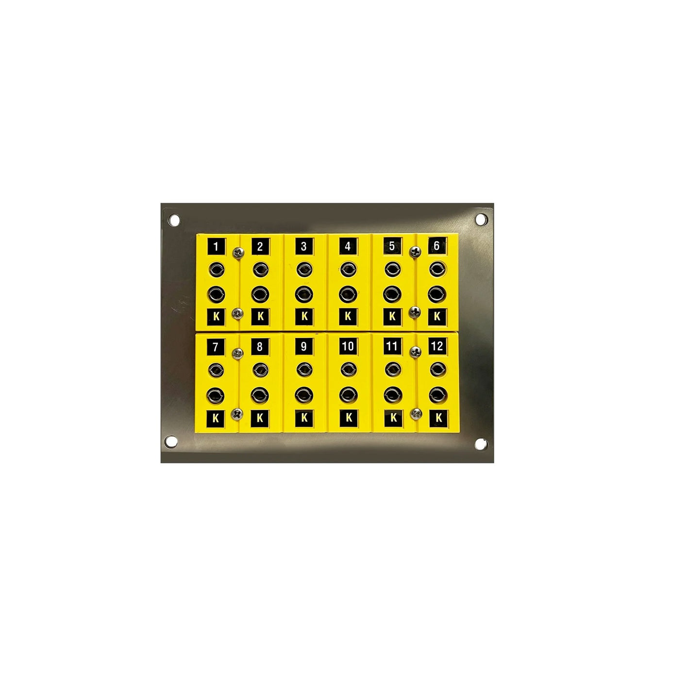 Low Temp Type K Thermocouple Strip Panel (Yellow) — The Heat Treat Shop